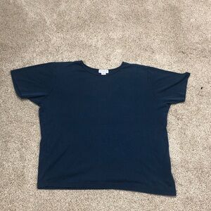Jones New York Short Sleeve Crewneck Tee - Navy